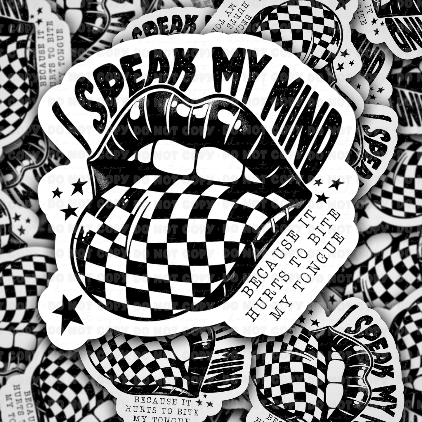 I speak my mind sticker