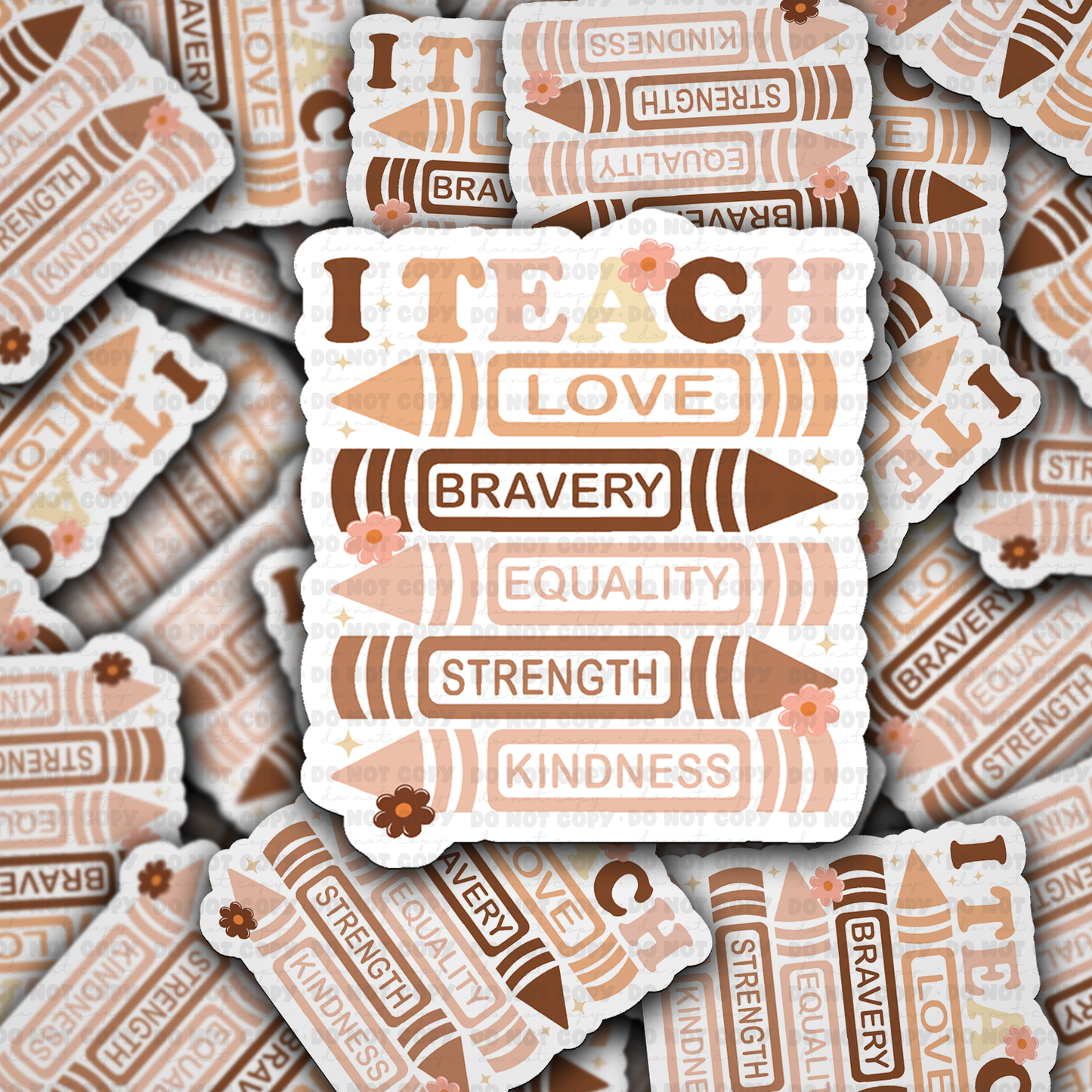 I teach sticker