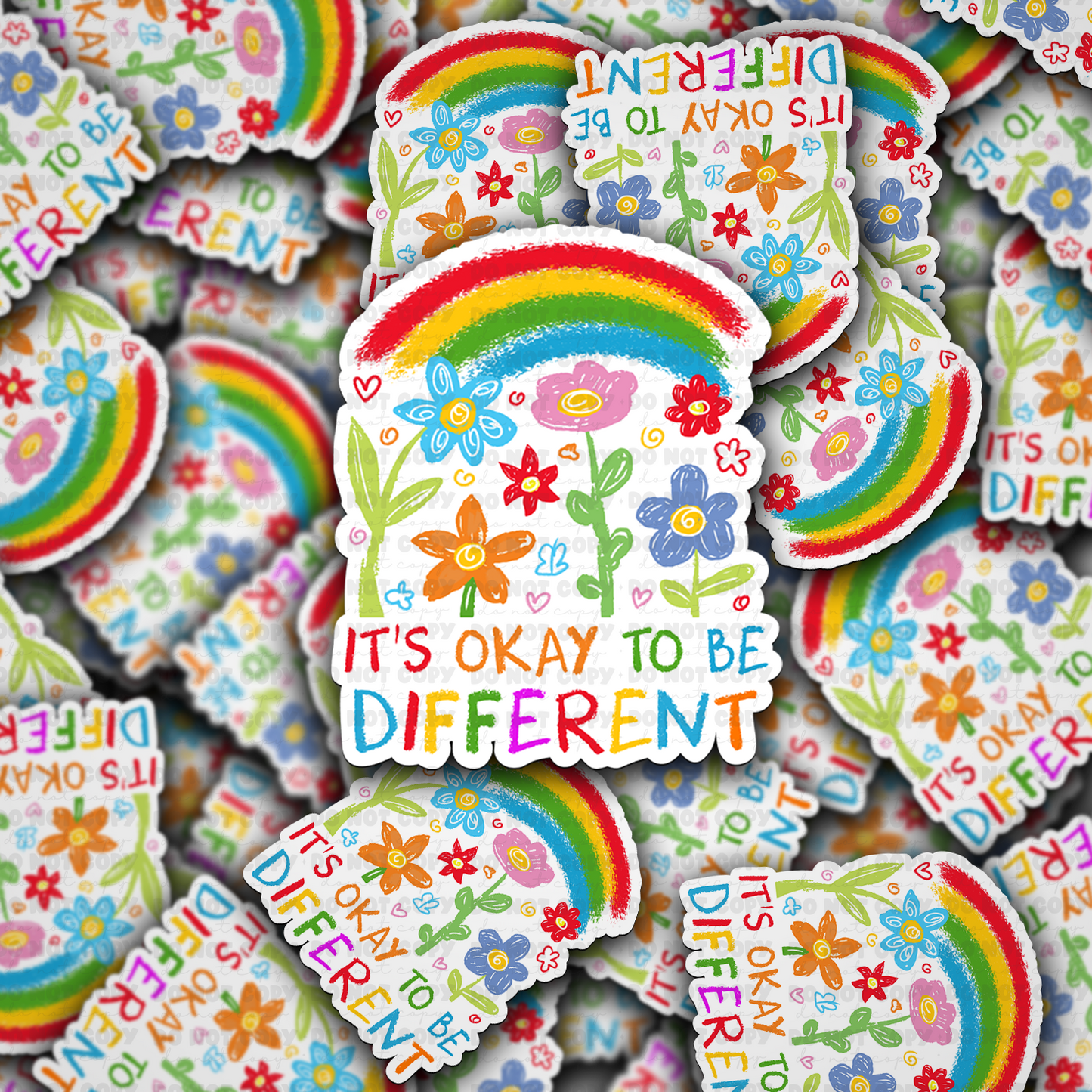 It's okay to be different sticker
