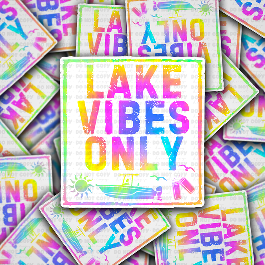 lake vibes only sticker