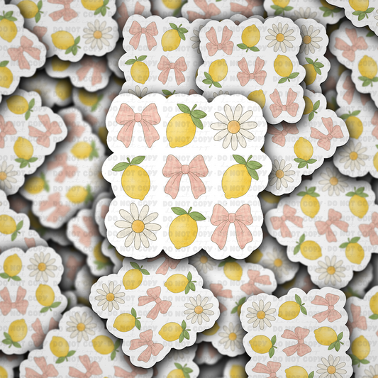 Lemon bow sticker