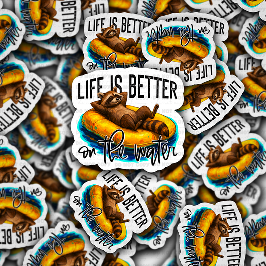 life is better on the water sticker