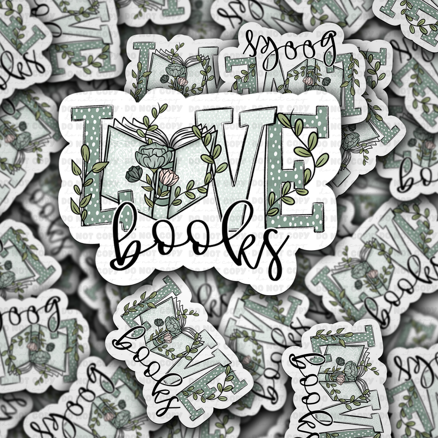 Love books sticker