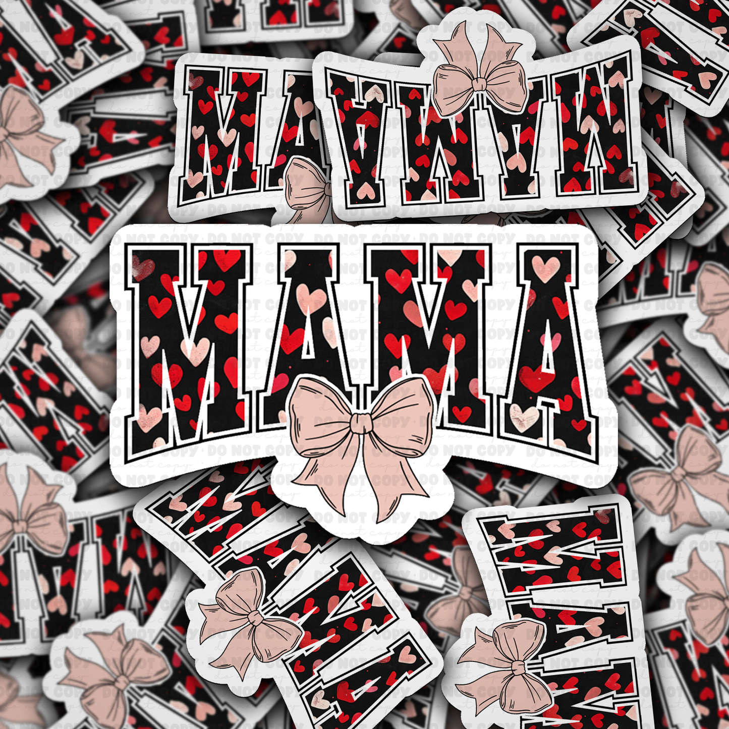 Mama bow sticker