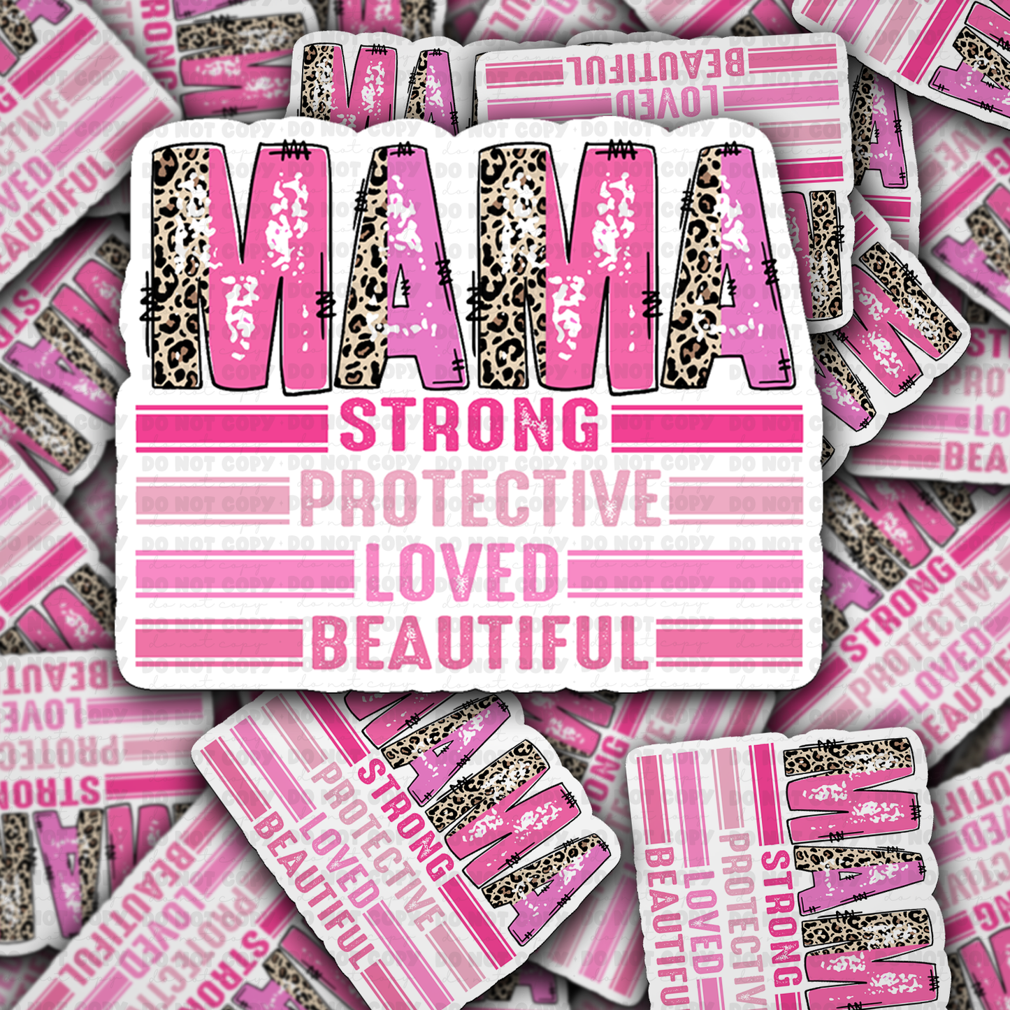 Mama strong sticker