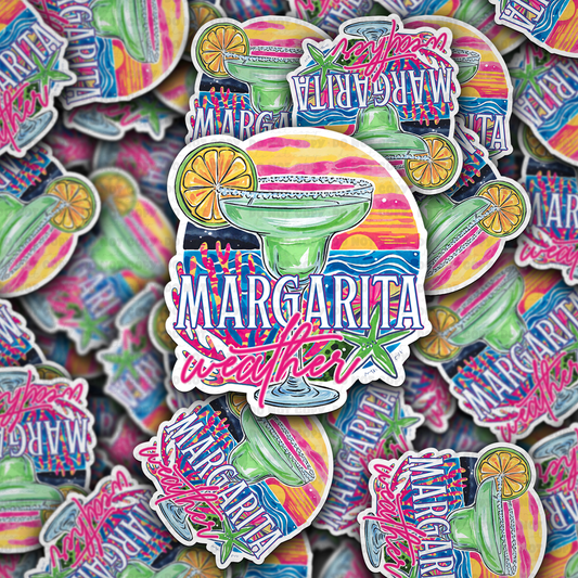 Margarita weather sticker