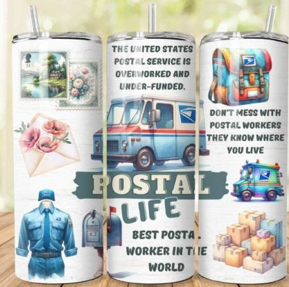 Postal life tumbler