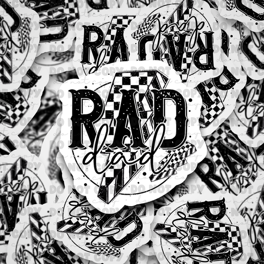Rad dad sticker