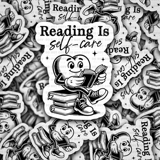Reading is self care sticker