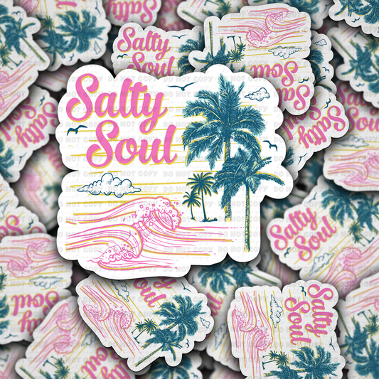 salty soul trees sticker