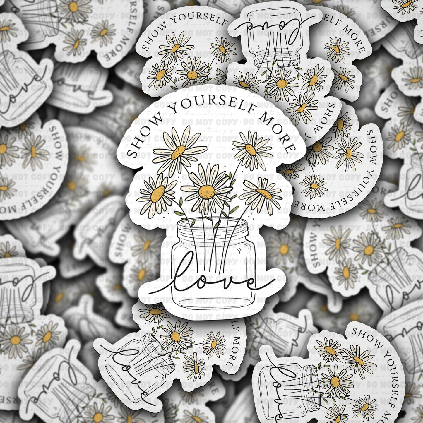 Show yourself more love sticker
