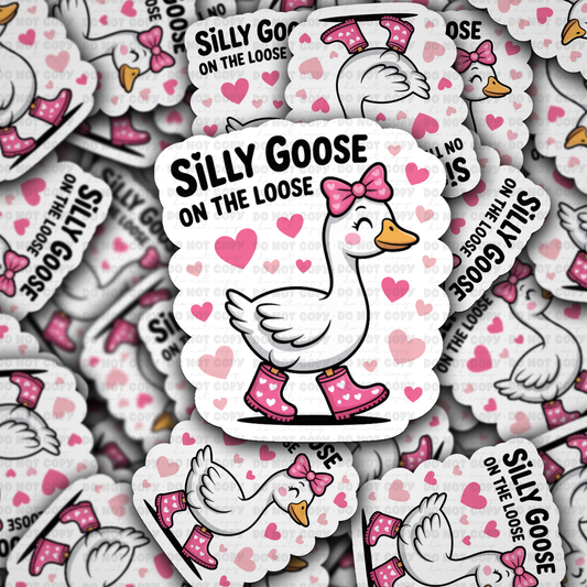 silly goose on the lose sticker