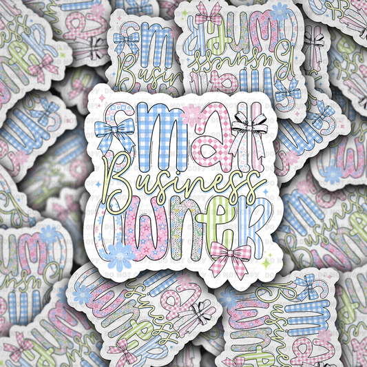 small business owner sticker