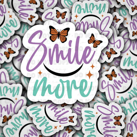 Smile more sticker