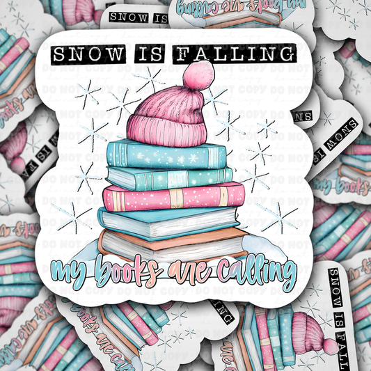 Snow is falling sticker