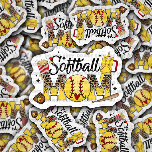Softball mom sticker