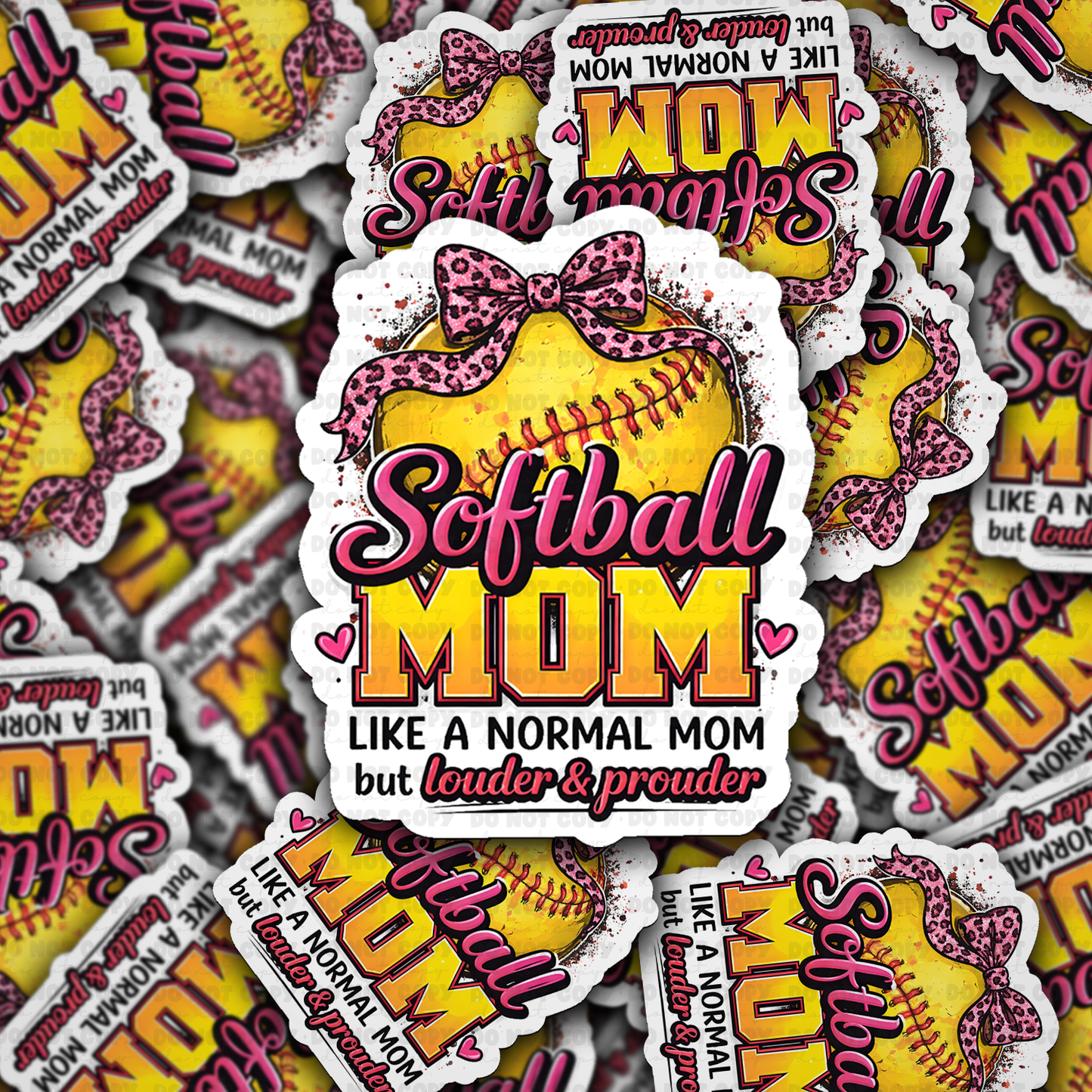 softball mom  sticker