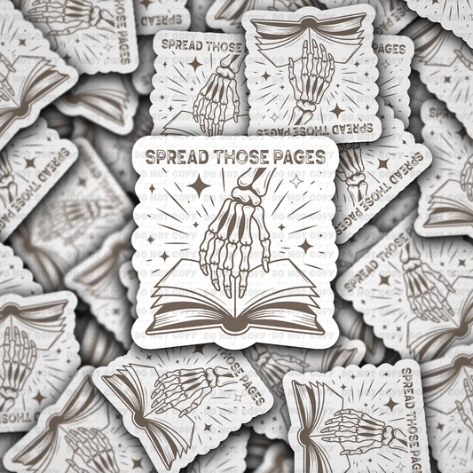 Spread those pages  sticker