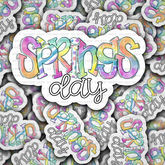 Springs day sticker