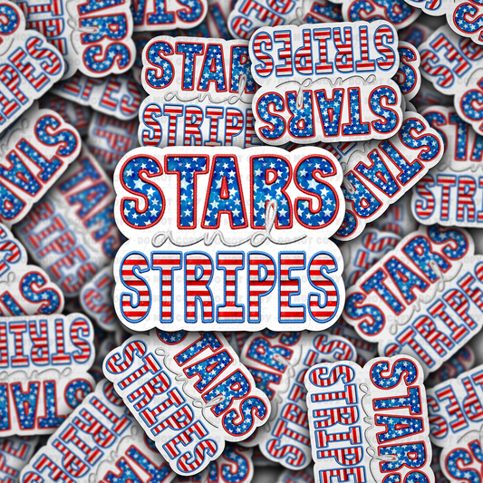 Stars and stripes sticker