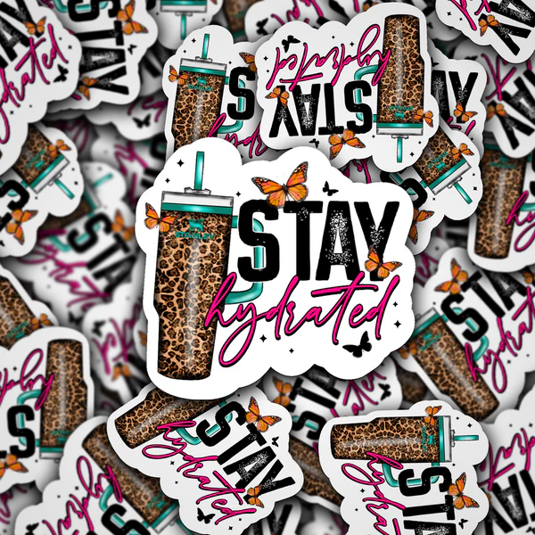 Stay hydrated sticker
