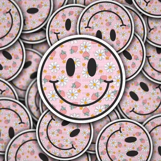 Strawberry smile sticker