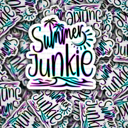 Summer junkie sticker