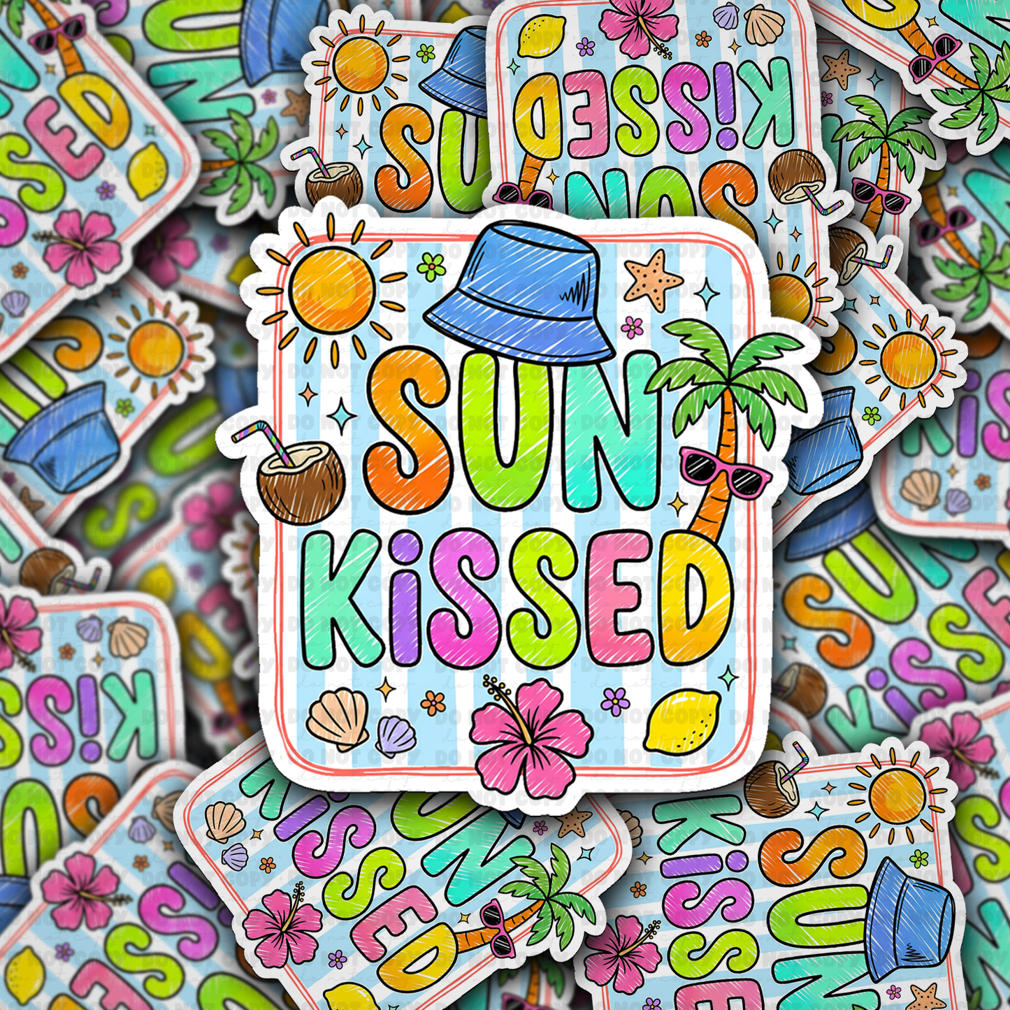 Sun kissed sticker
