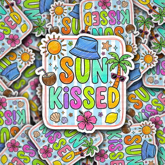 Sun kissed sticker