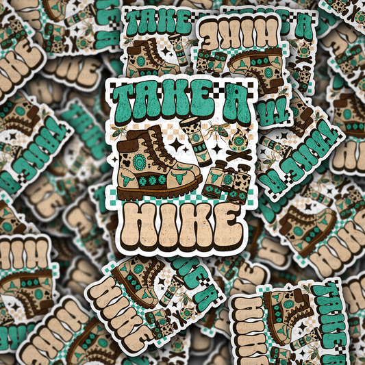 Take a hike sticker