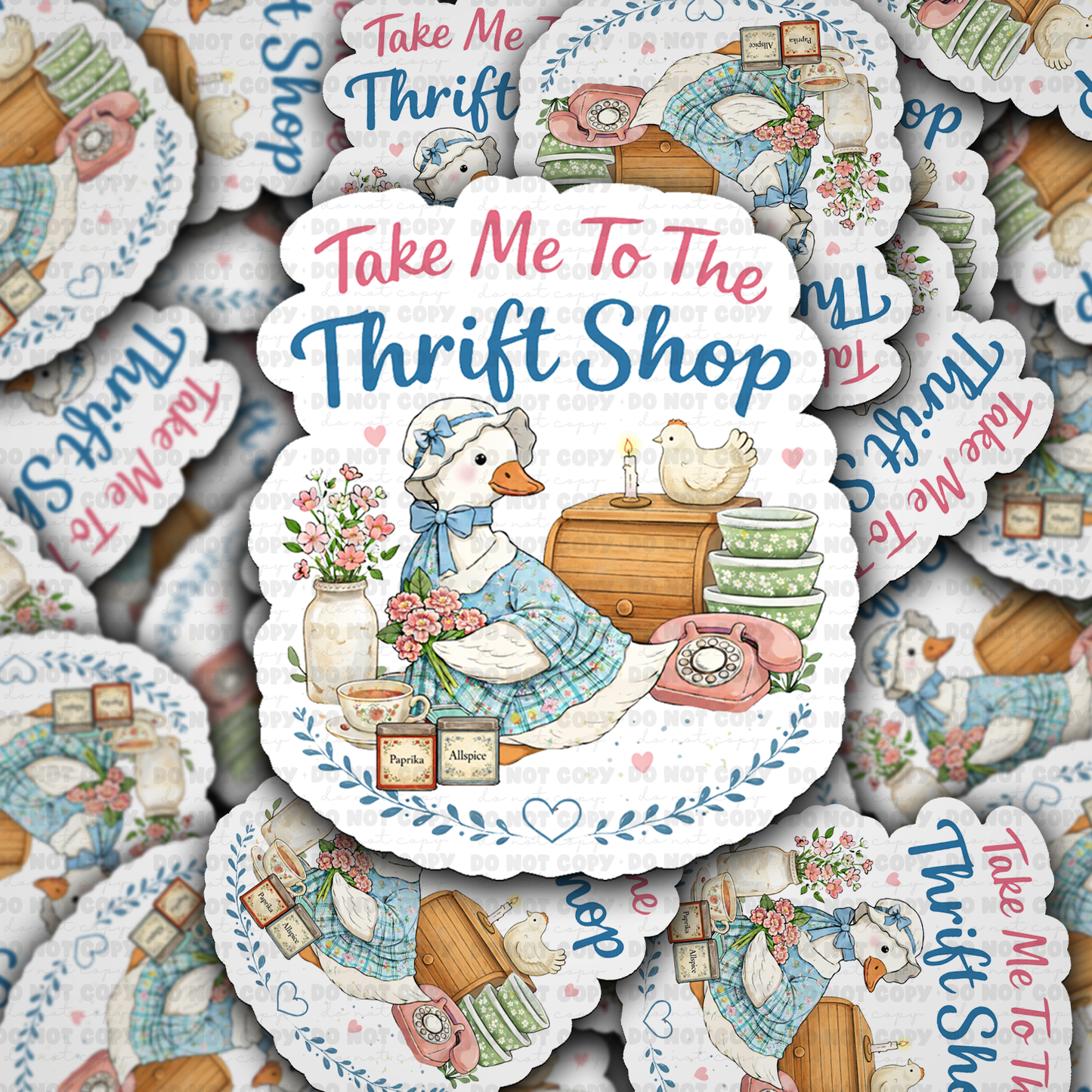Take me to the thrift shop sticker
