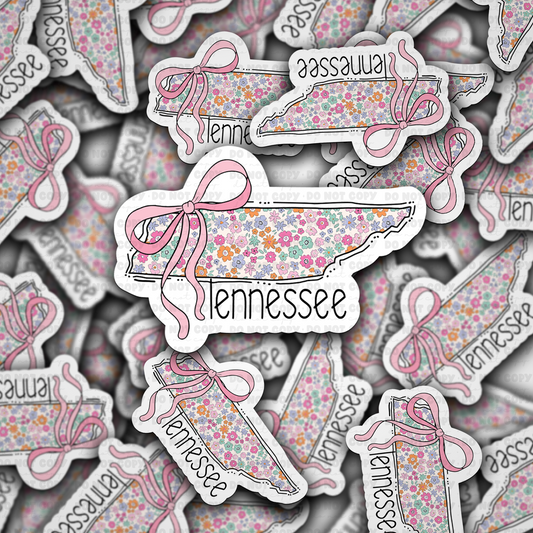 Tennessee floral state sticker