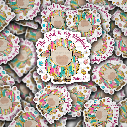 The Lord is my shepherd sticker