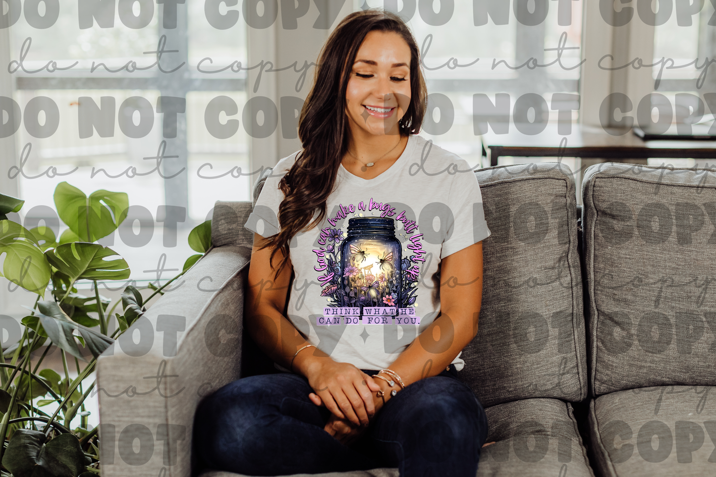 If God can make a bugs butt light up think what he can do for you shirt