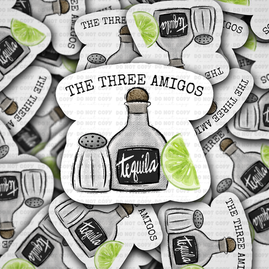 The three amigos sticker