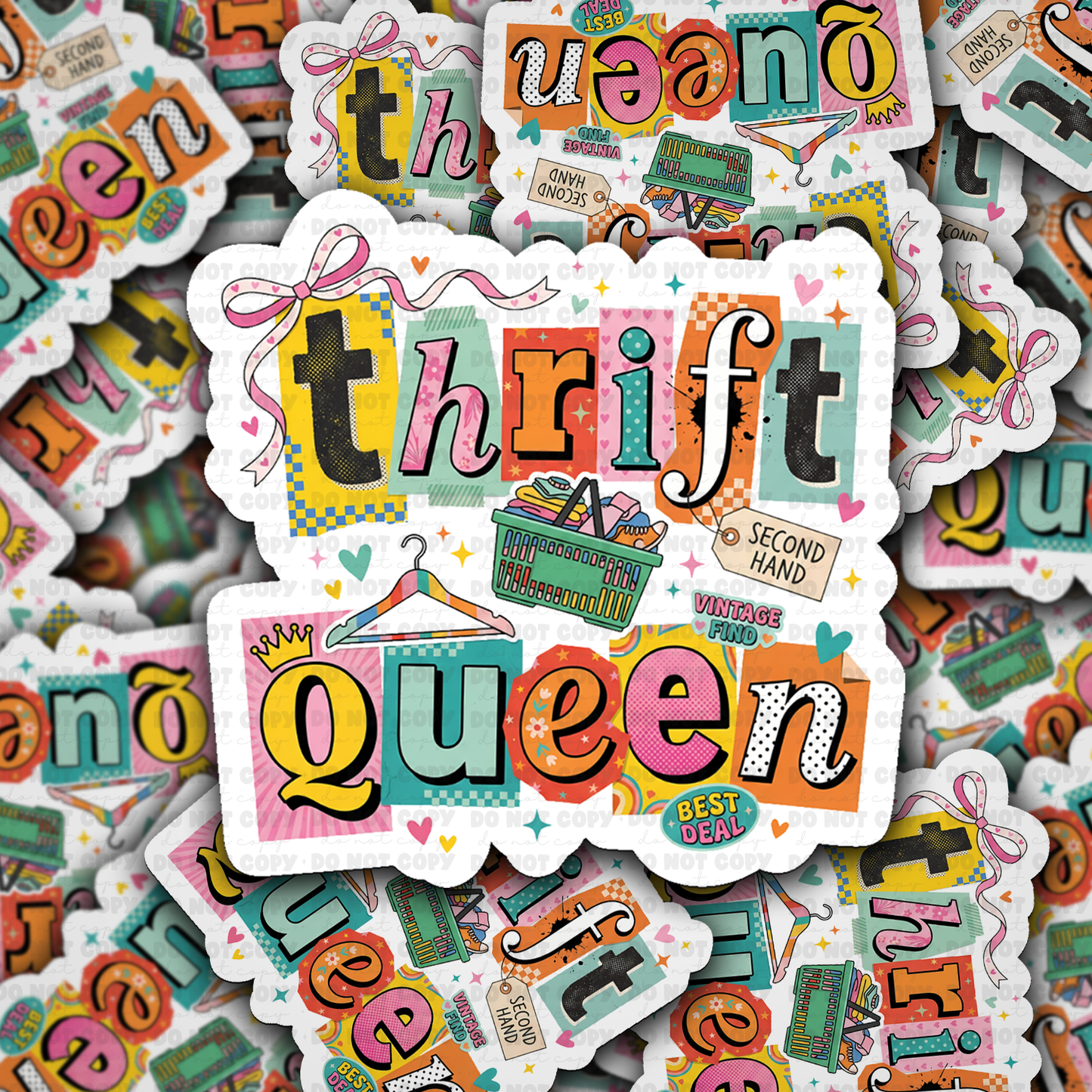 thrift queen sticker