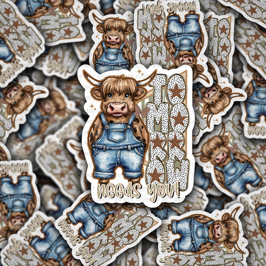 Tomorrow needs you sticker