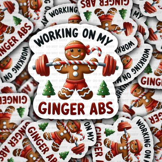 Working on my ginger abs  sticker